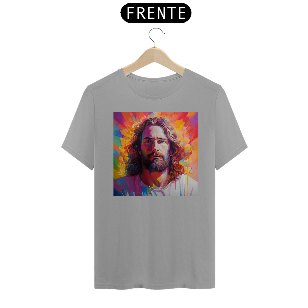 Nome do produto: Camiseta T-Shirt Jesus colors 2