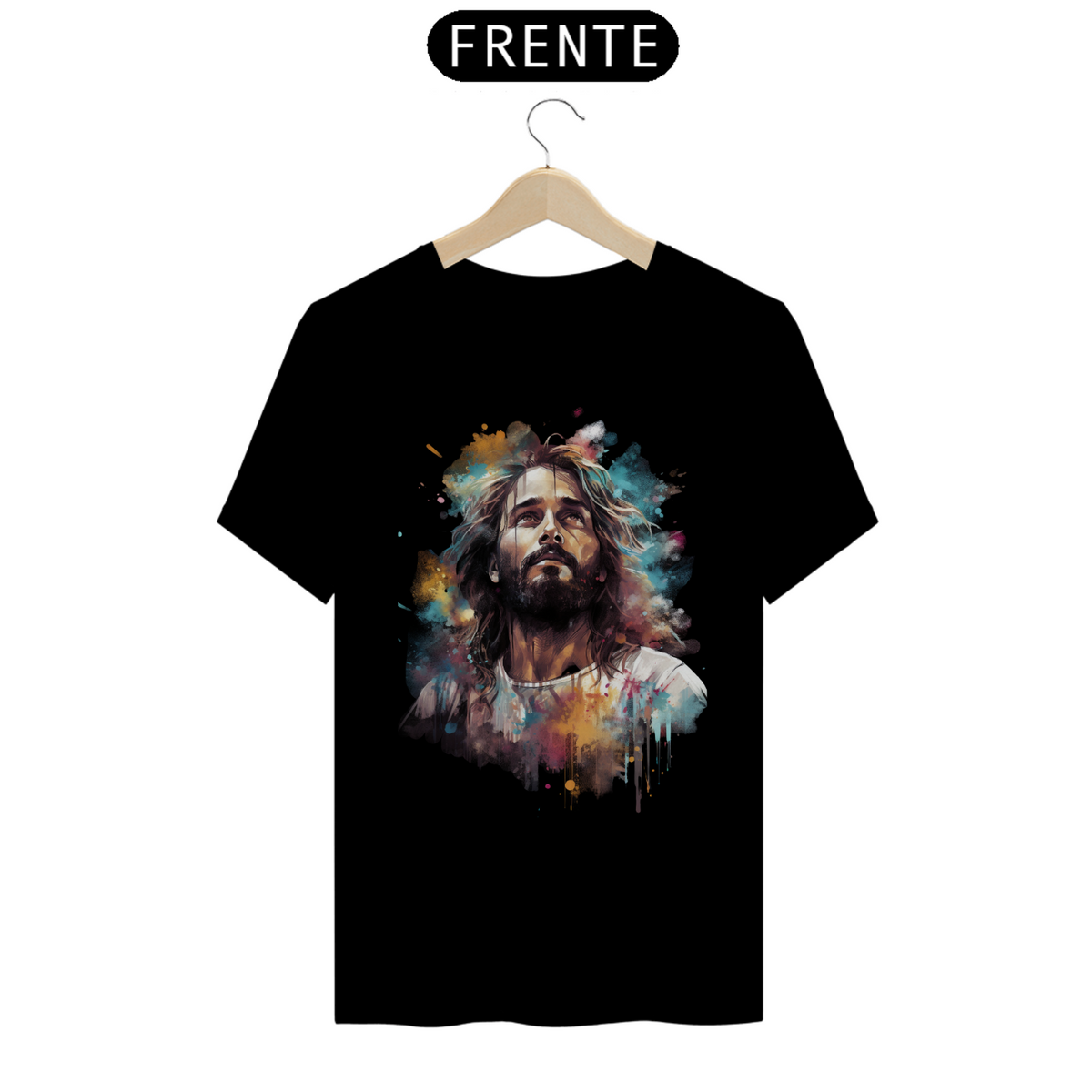 Nome do produto: Camiseta Jesus de olhar para o céu