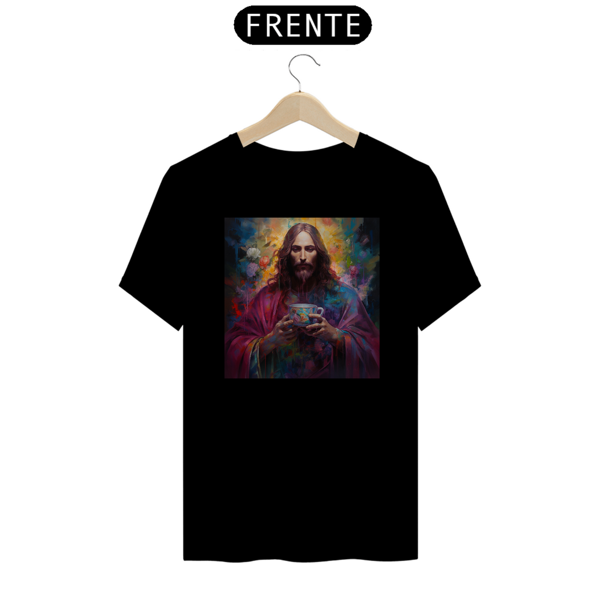 Nome do produto: Camiseta T-Shirt Jesus colors