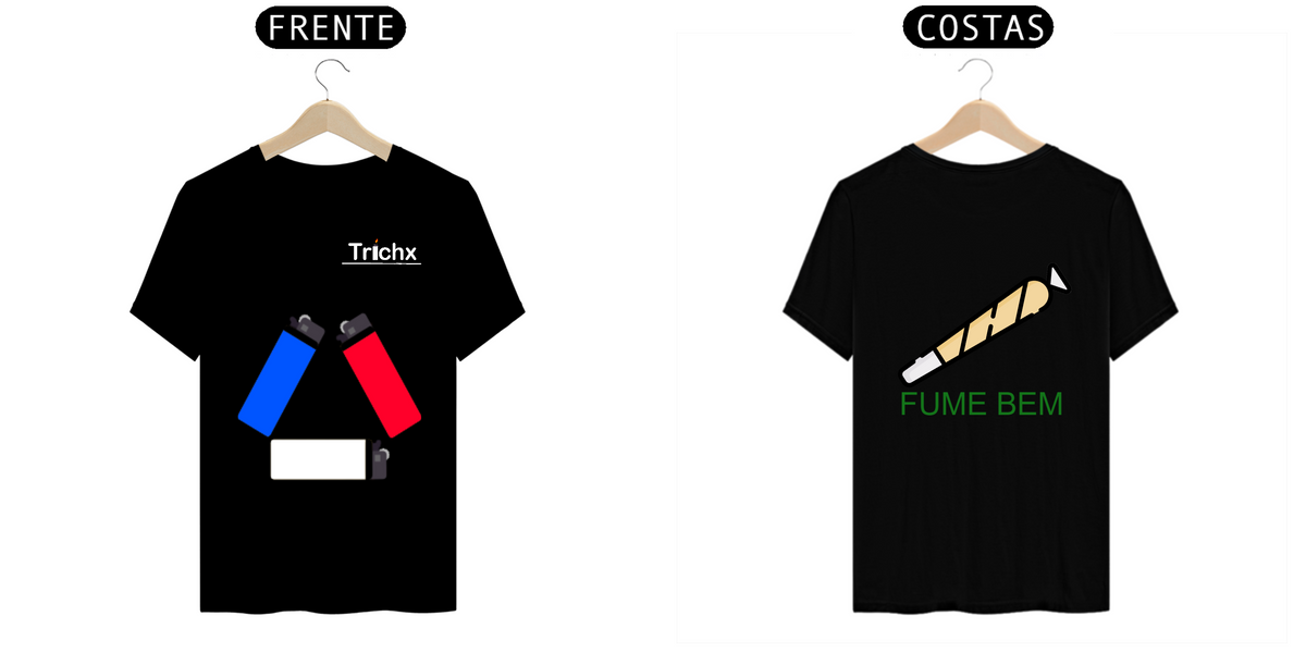 Nome do produto: Blusa Cor Branco/Preto Trichx