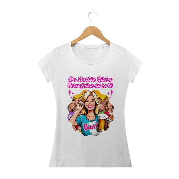 Camiseta Barbie Cervejeira - Cervejeira do rolê