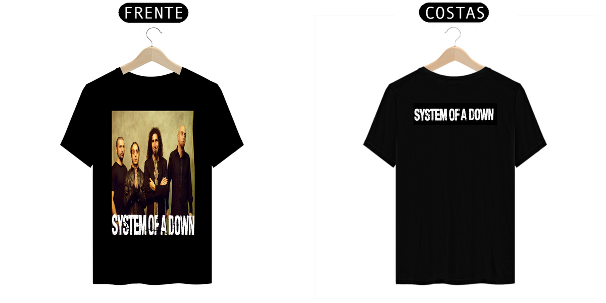 Nome do produto: CAMISETA SYSTEM OF A DOWN 1