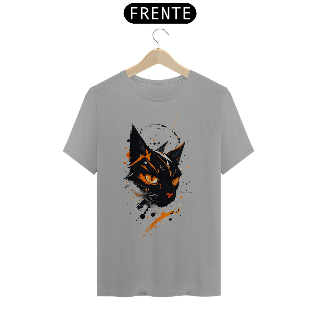 Nome do produto: CAMISETA GATO PRETO- ALL BITTEN