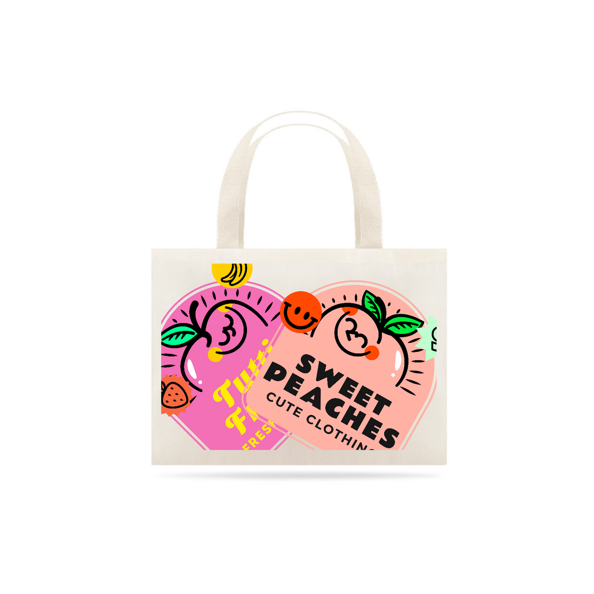 Nome do produto: ECO BAG FRUTAS CORAÇÃO - ALL BITTEN