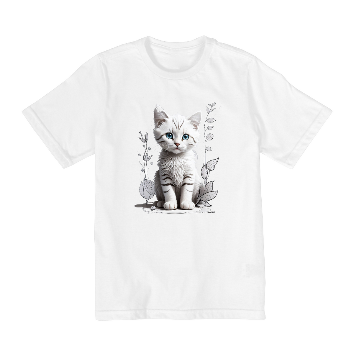 Nome do produto: CAMISETA INFANTIL GATINHO - ALL BITTEN