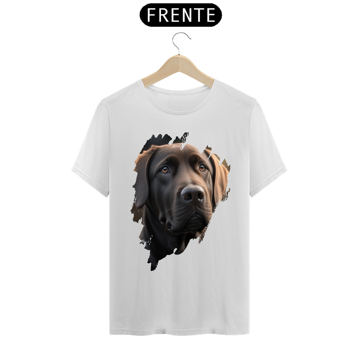 Nome do produto: Camiseta - Labrador Marrom