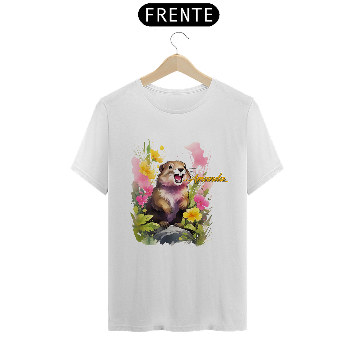 Nome do produto: Camiseta - Marmota Gritando