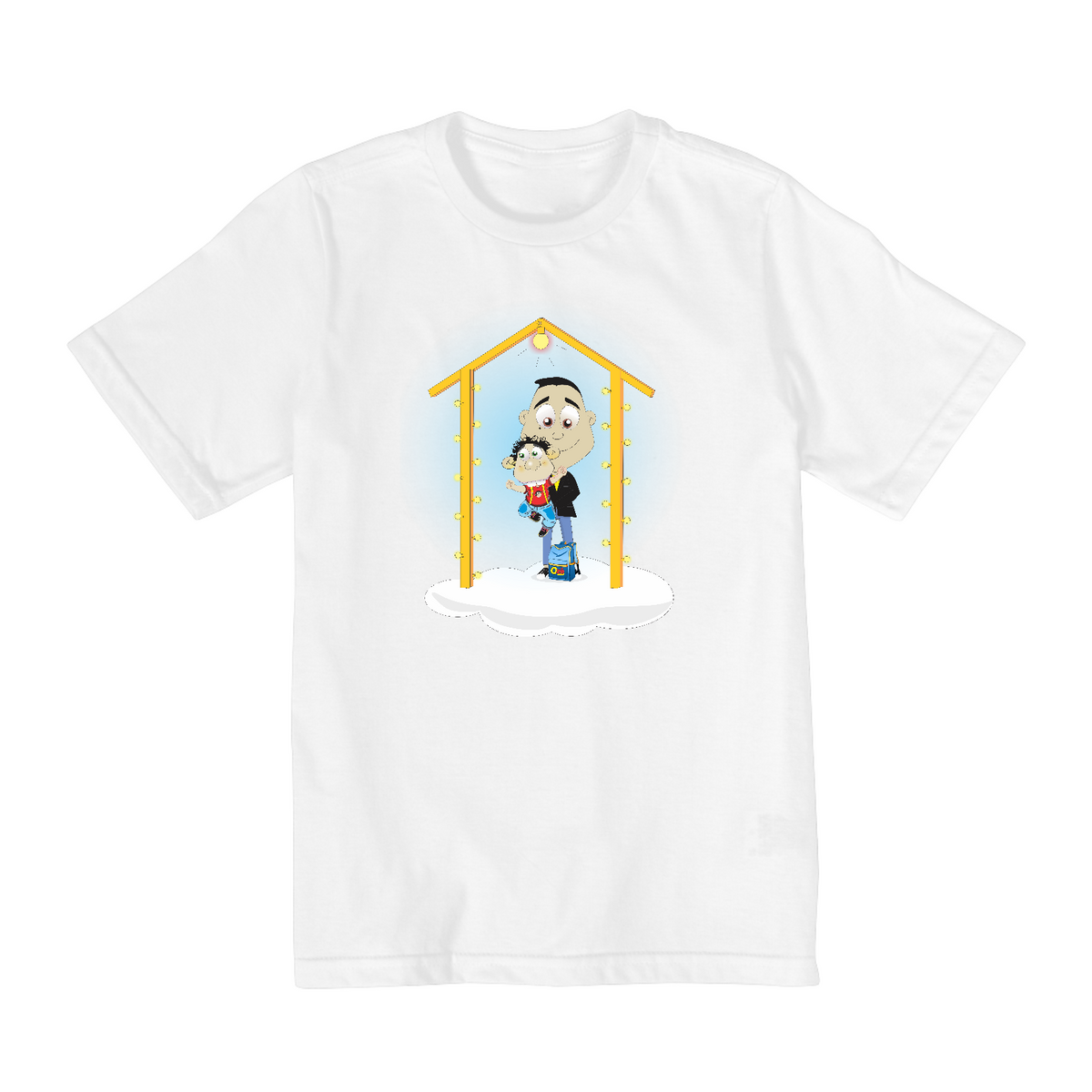 Nome do produto: Camisa Infantil  Ozé e a Porta do Céu