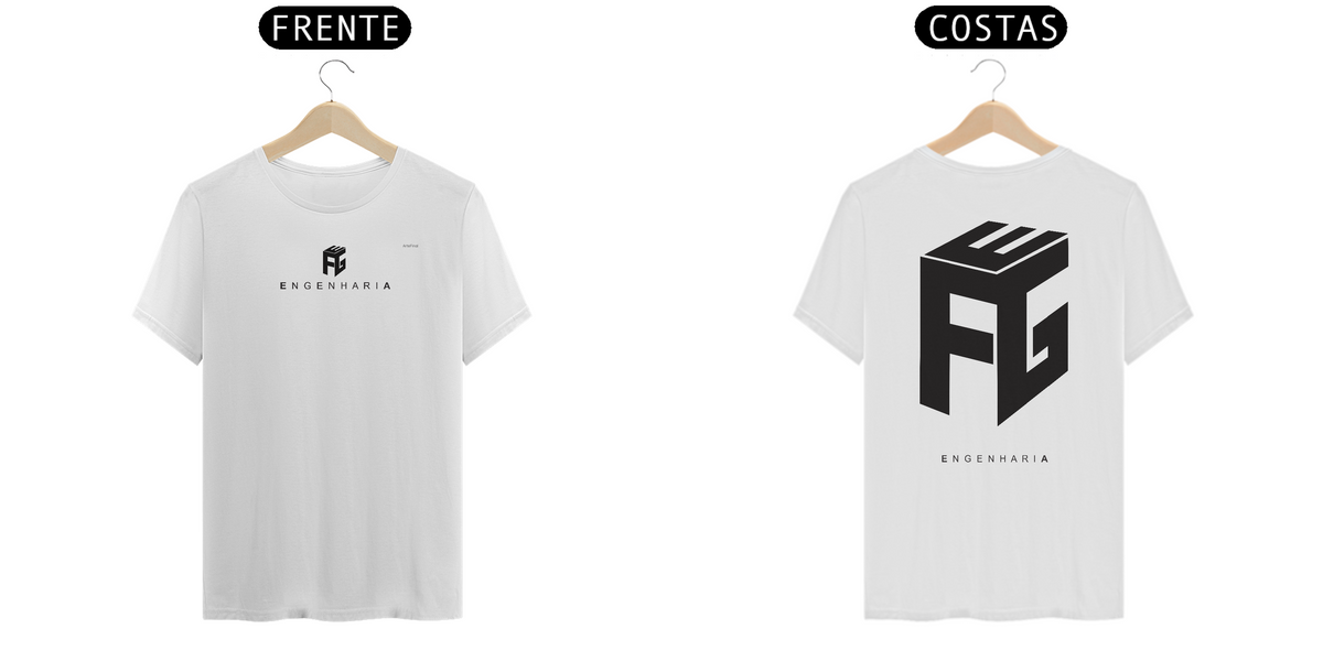Nome do produto: Camisa QUALITY - Frente/Costa - Engenharia