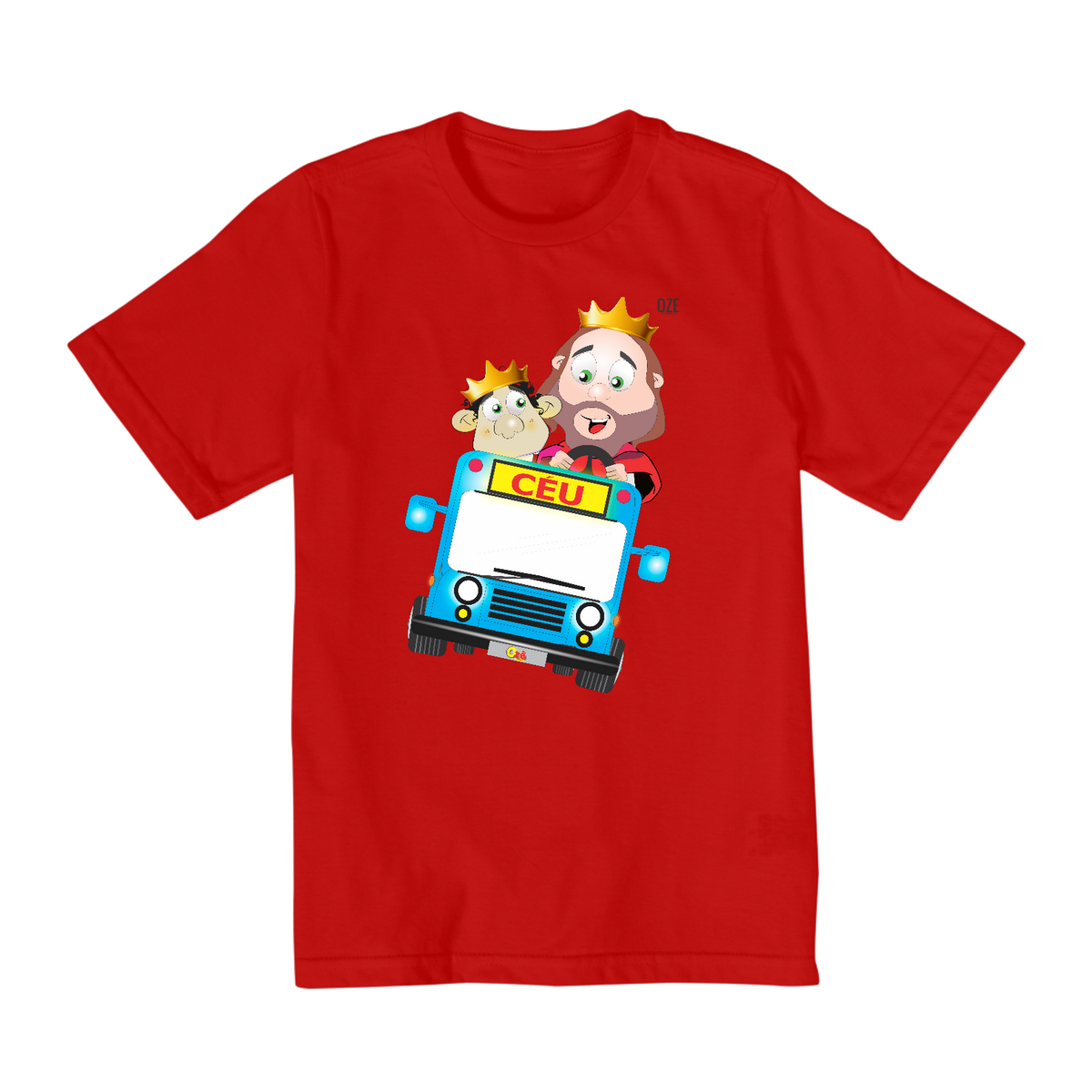 Nome do produto: Camisa Infantil 10 á 14 anos : Tema O ÔNIBUS DO CÉU