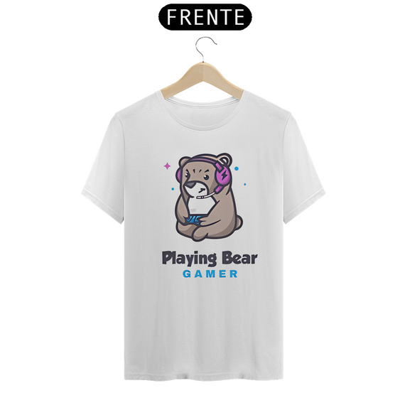 camiseta geek gamer urso gamer