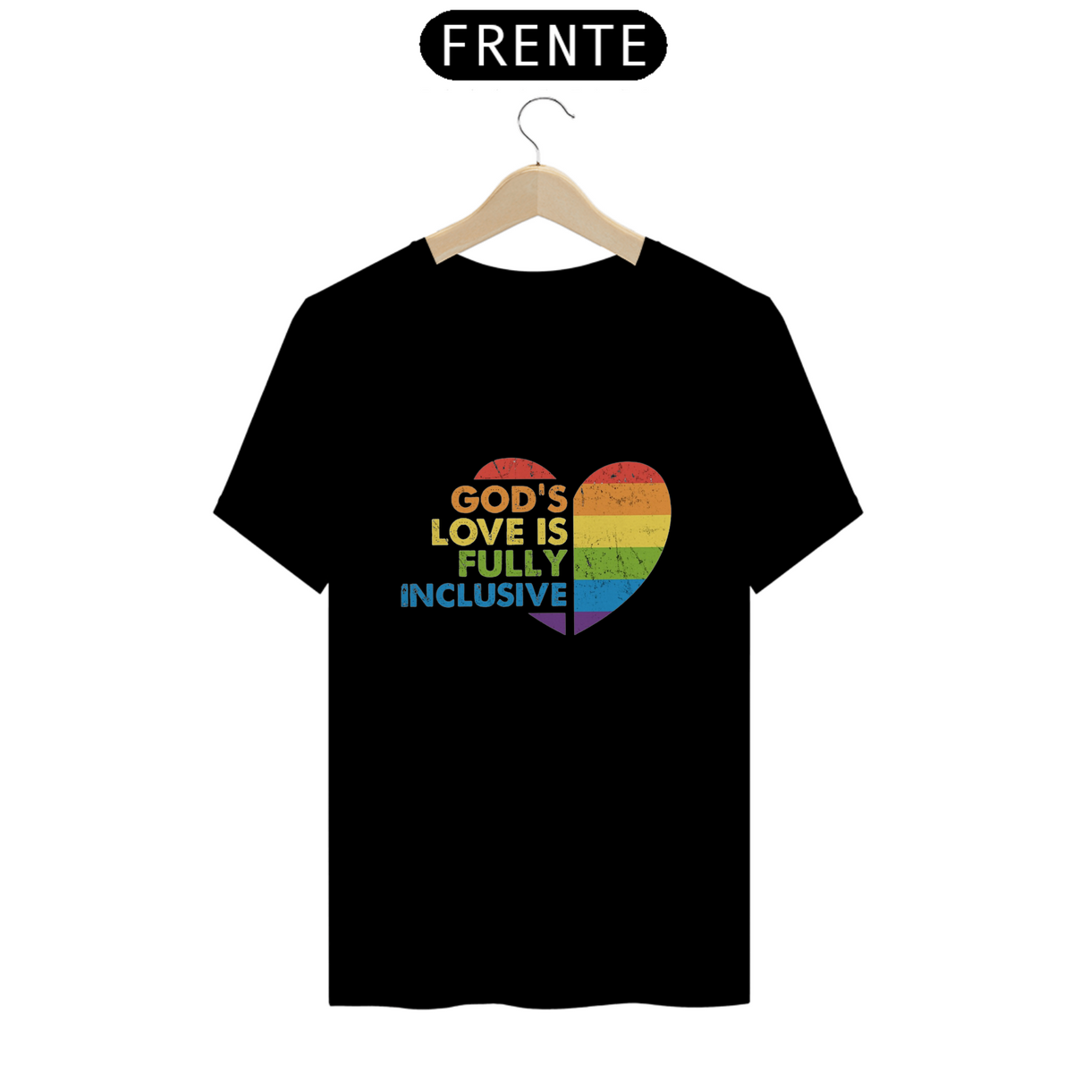 Nome do produto: Camiseta Totalmente Inclusivo