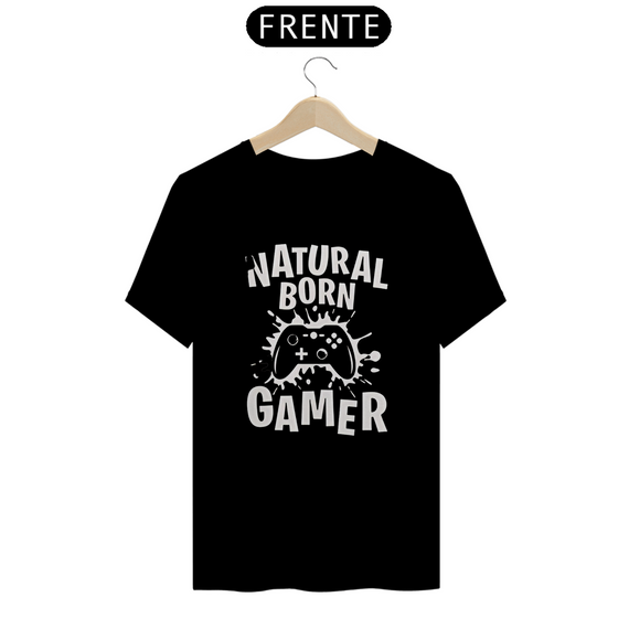 Camiseta geek natural born gamer