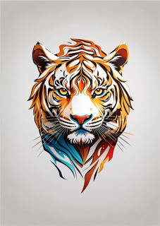 Nome do produtoPôster Tigre colorido