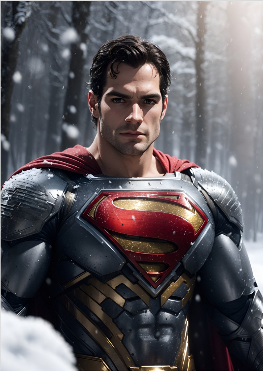 Nome do produto: Pôster Superman das neves 