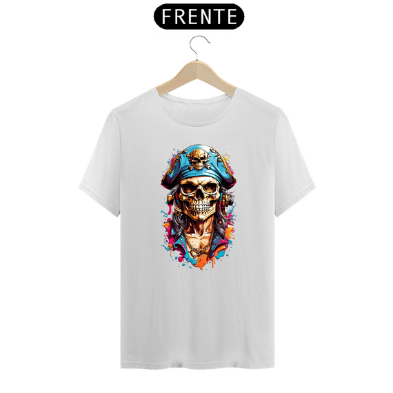 Camiseta caveira pirata 