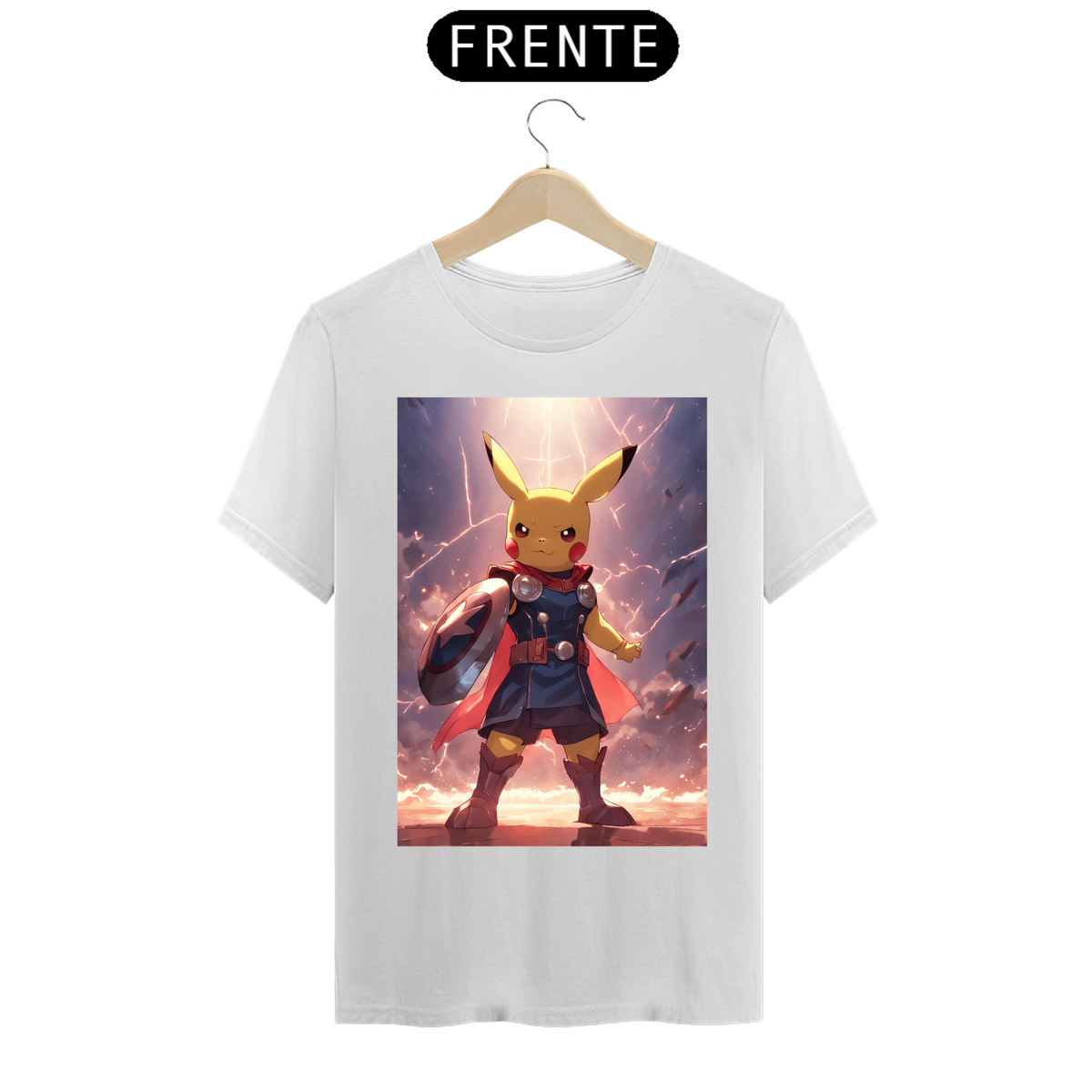 Nome do produto: Camiseta Pikachu super herói