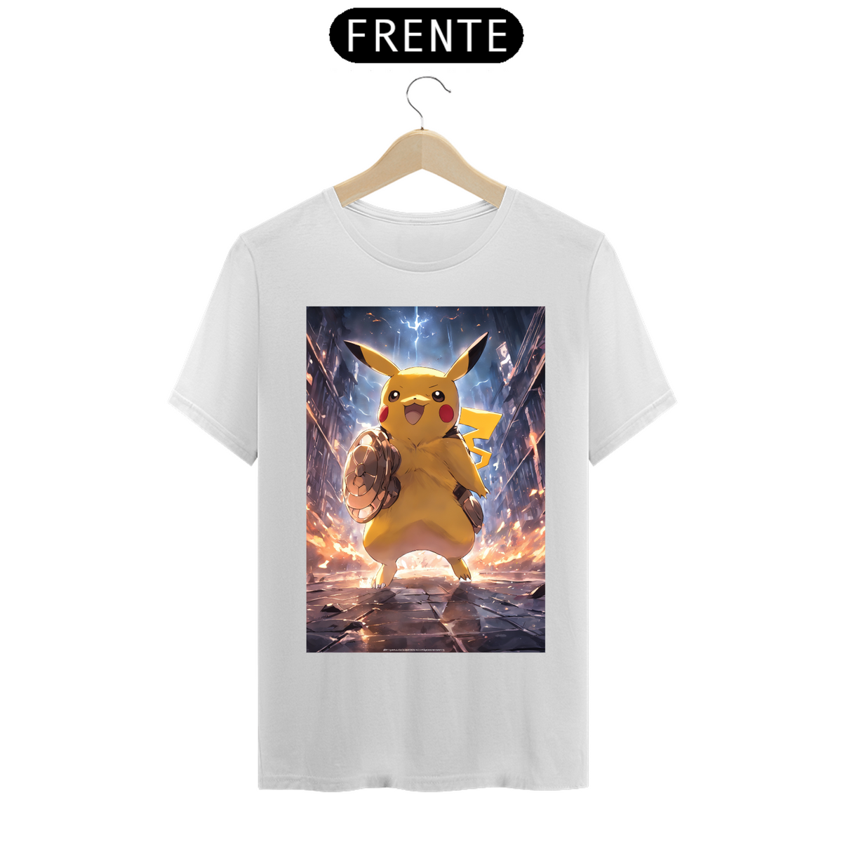 Nome do produto: Camiseta Pikachu escudeiro