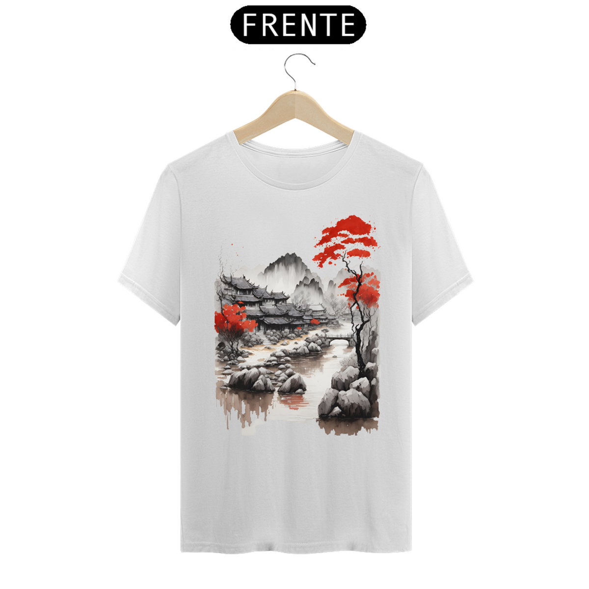 Nome do produto: Camiseta paisagem chinesa