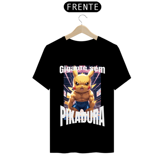 Camiseta pikachu gigante sem pikadura