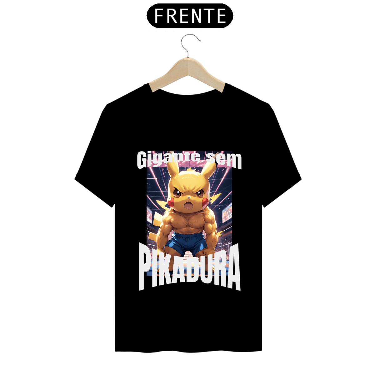 Nome do produto: Camiseta pikachu gigante sem pikadura