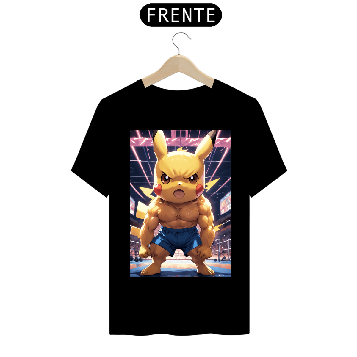 Nome do produto: Camiseta Pikachu bombado