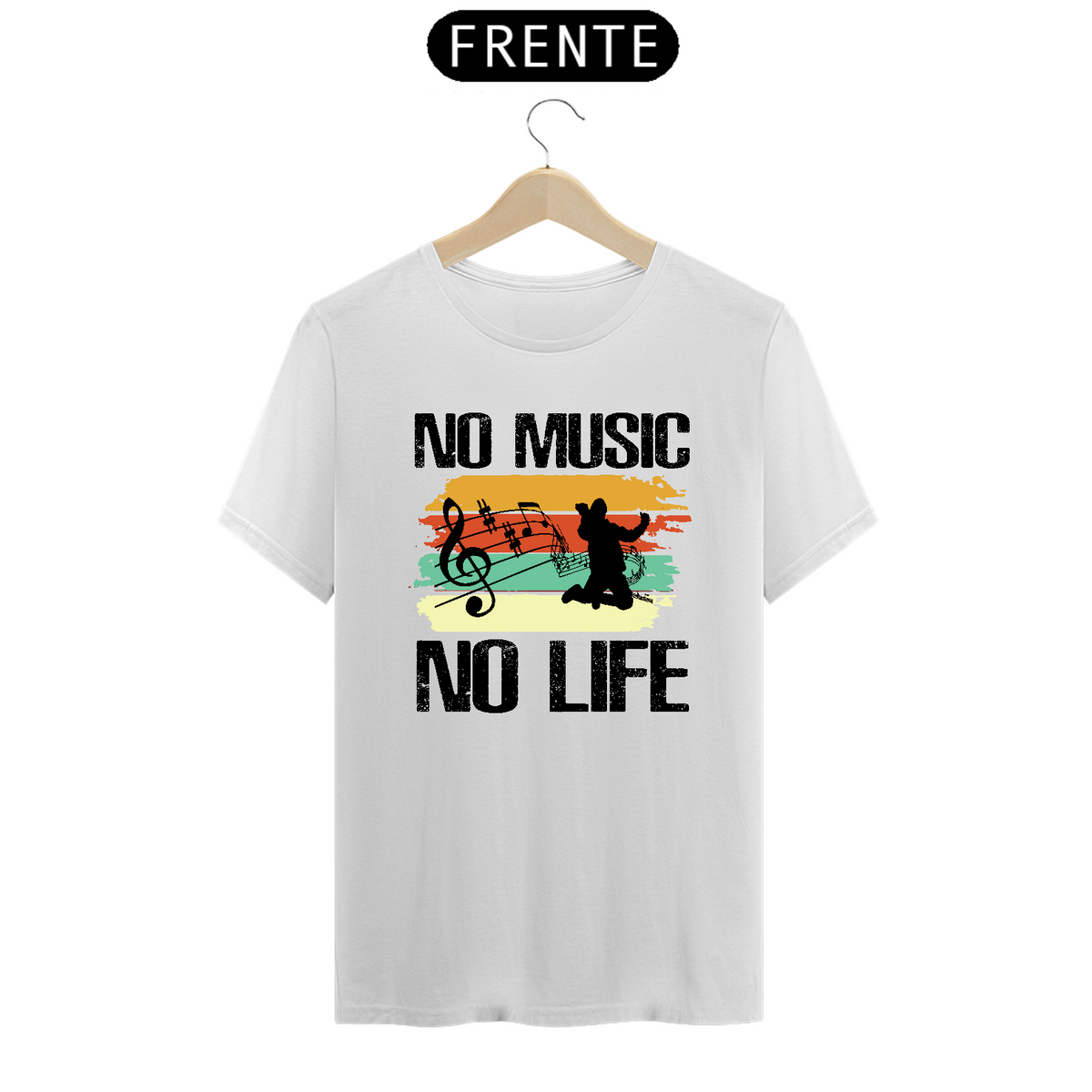Nome do produto: Camiseta Prime Arte Music - No Music No Life 02