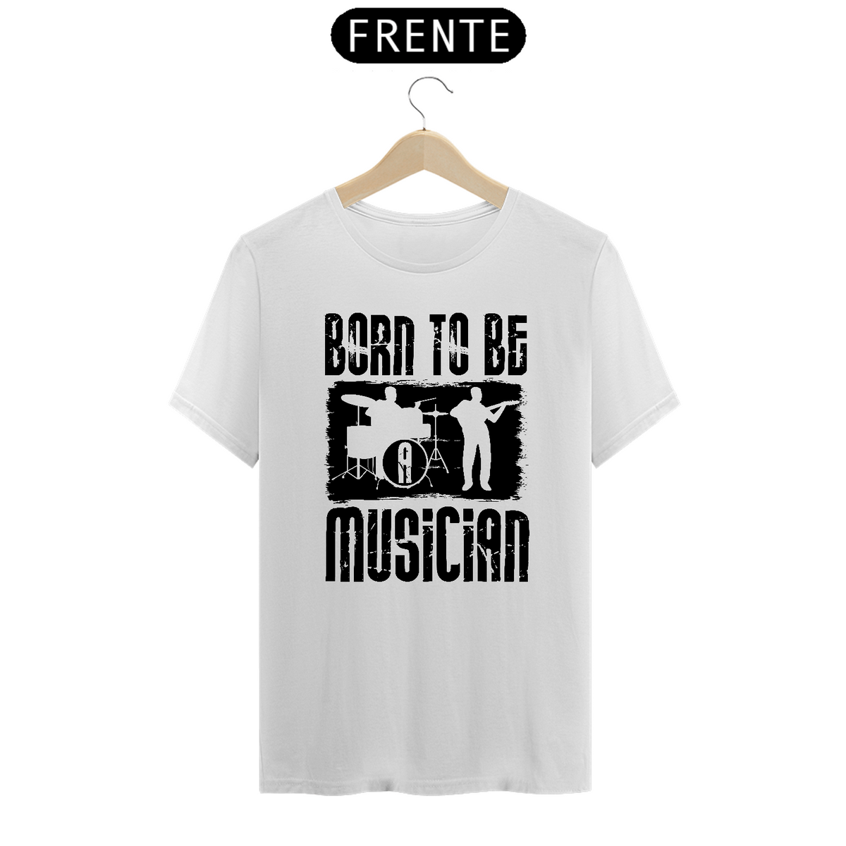 Nome do produto: Camiseta Prime Arte Music - Born To Be Musician 04