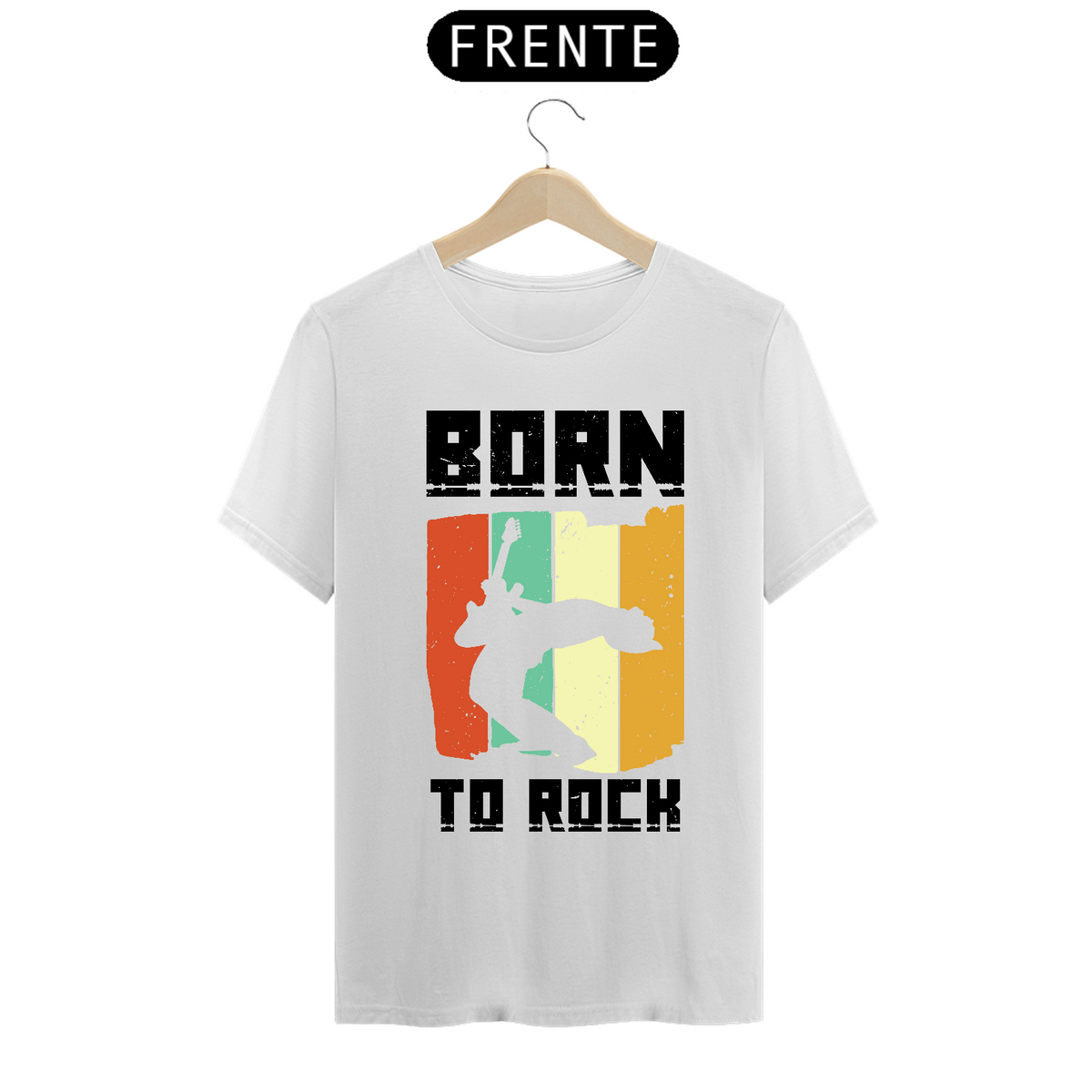 Nome do produto: Camiseta Prime Arte Music - Born To Rock 1