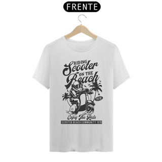 Nome do produtoCamiseta Prime Arte Motos - Scooter On The Beach