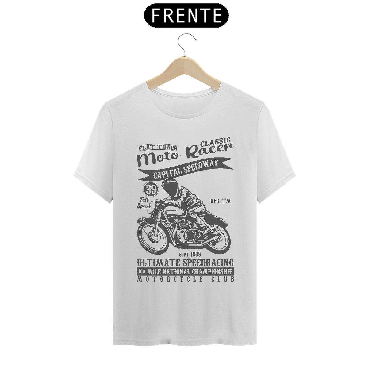 Nome do produto: Camiseta Prime Arte Motos - Classic Moto Race