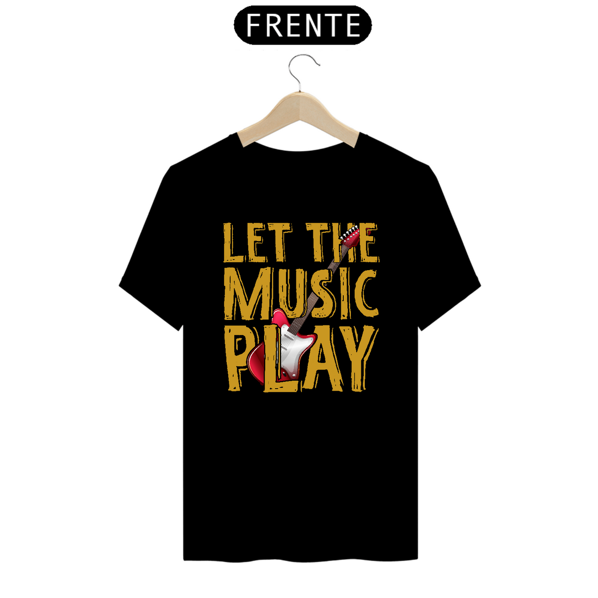Nome do produto: Camiseta Prime Arte Music - Let The Music Play