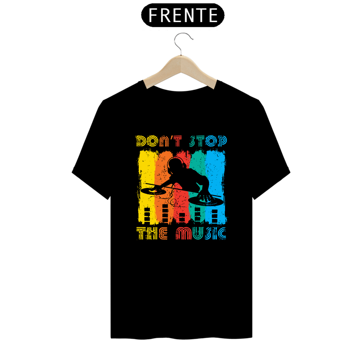 Nome do produto: Camiseta Prime Arte Music - Don\'t Stop The Music