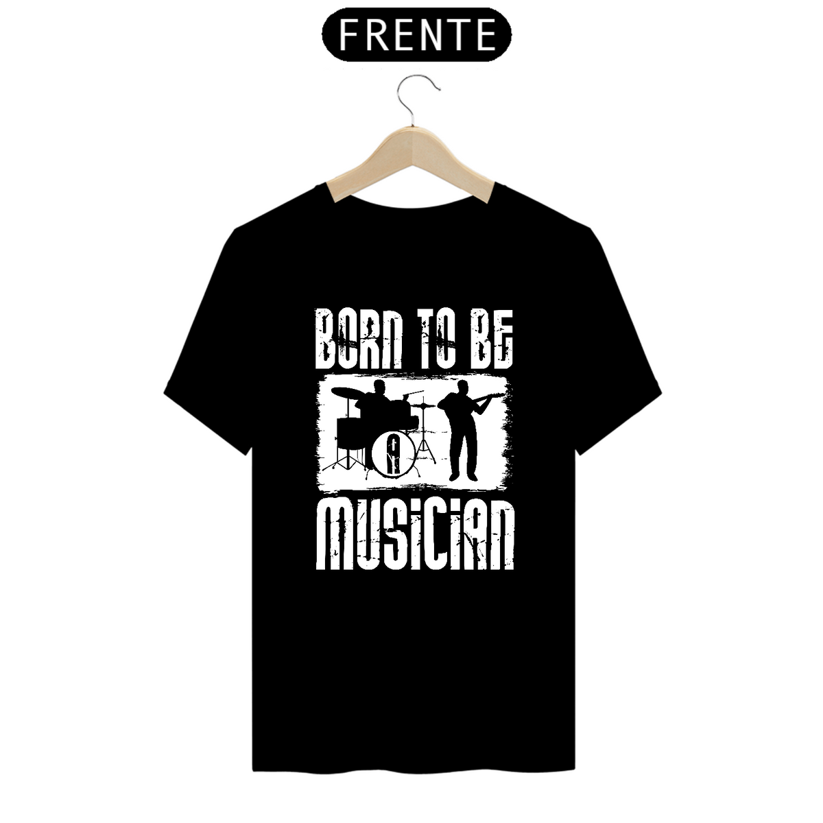 Nome do produto: Camiseta Prime Arte Music - Born To Be Musician 03