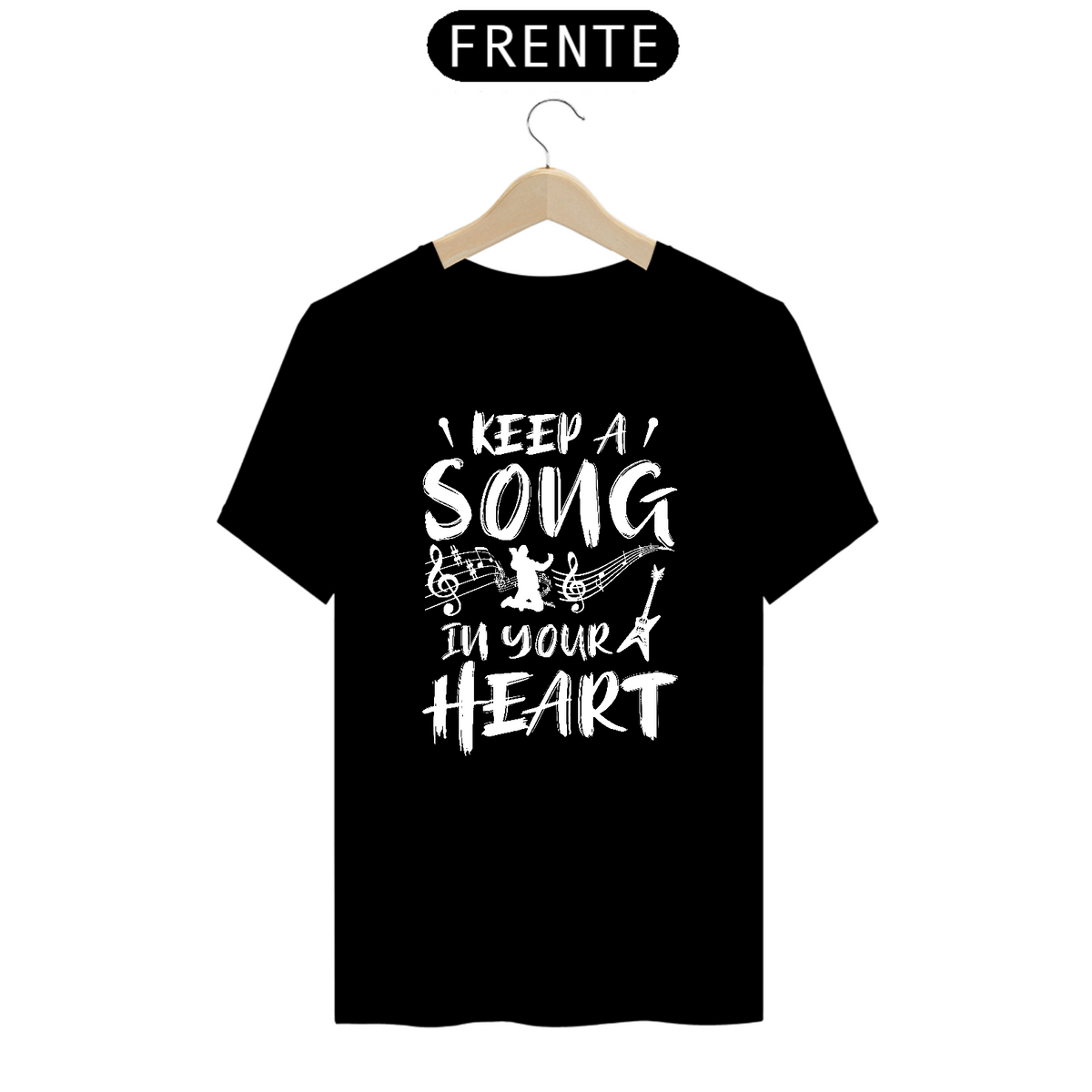 Nome do produto: Camiseta Prime Arte Music - Song In Your Heart 01