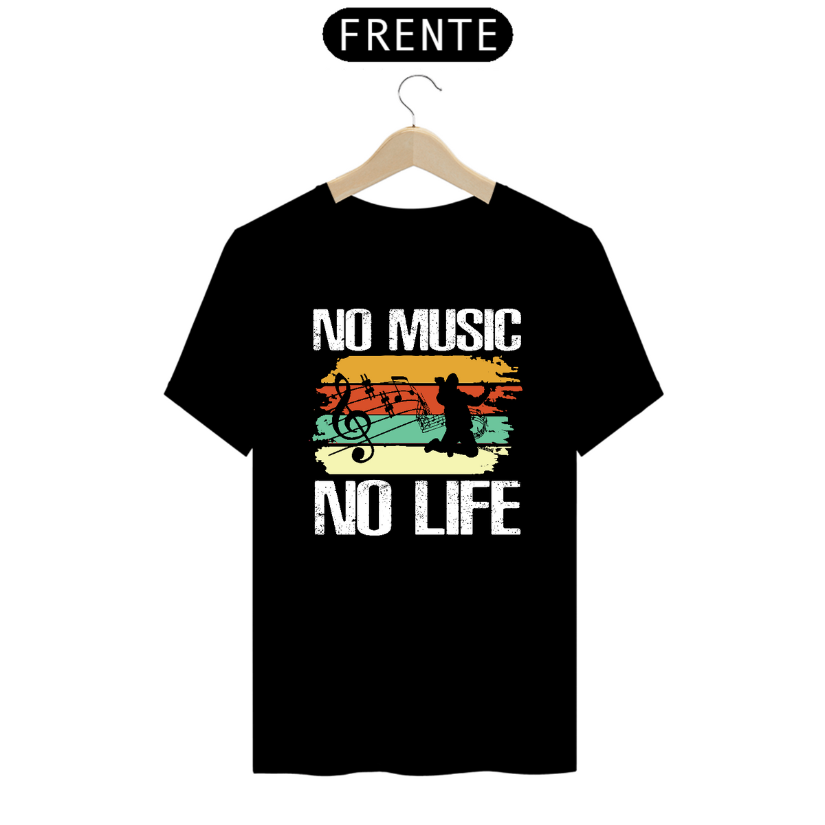 Nome do produto: Camiseta Prime Arte Music - No Music No Life