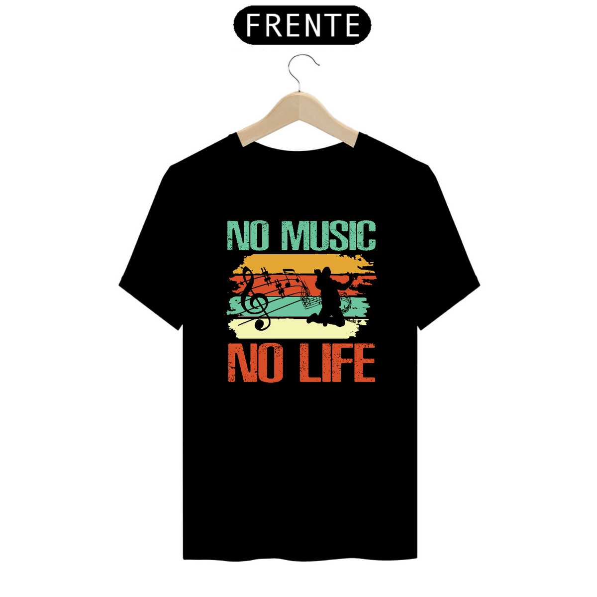 Nome do produto: Camiseta Prime Arte Music - No Music No Life 01