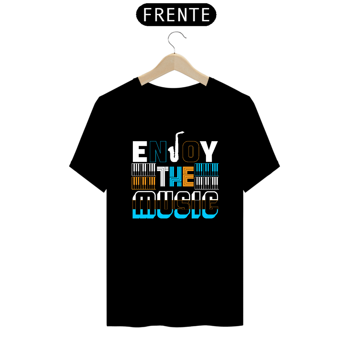 Nome do produto: Camiseta Prime Arte Music - Enjoy The Music