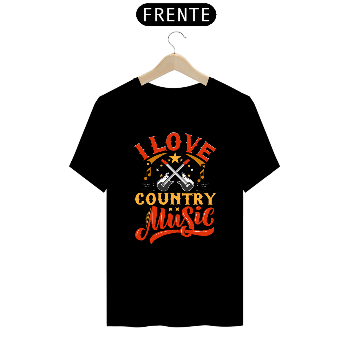 Nome do produto: Camiseta Prime Arte Music - Country Music
