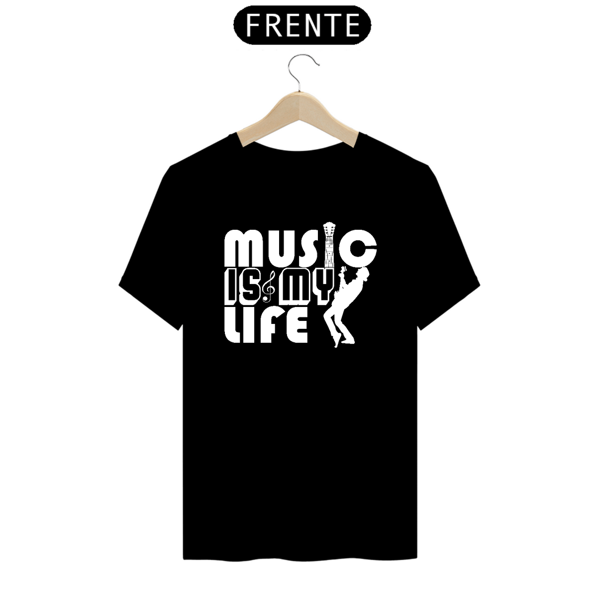 Nome do produto: Camiseta Prime Arte Music - Music Is My Life