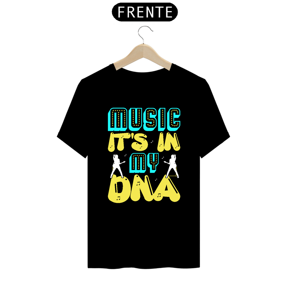 Nome do produto: Camiseta Prime Arte Music - Music It\'s In My DNA