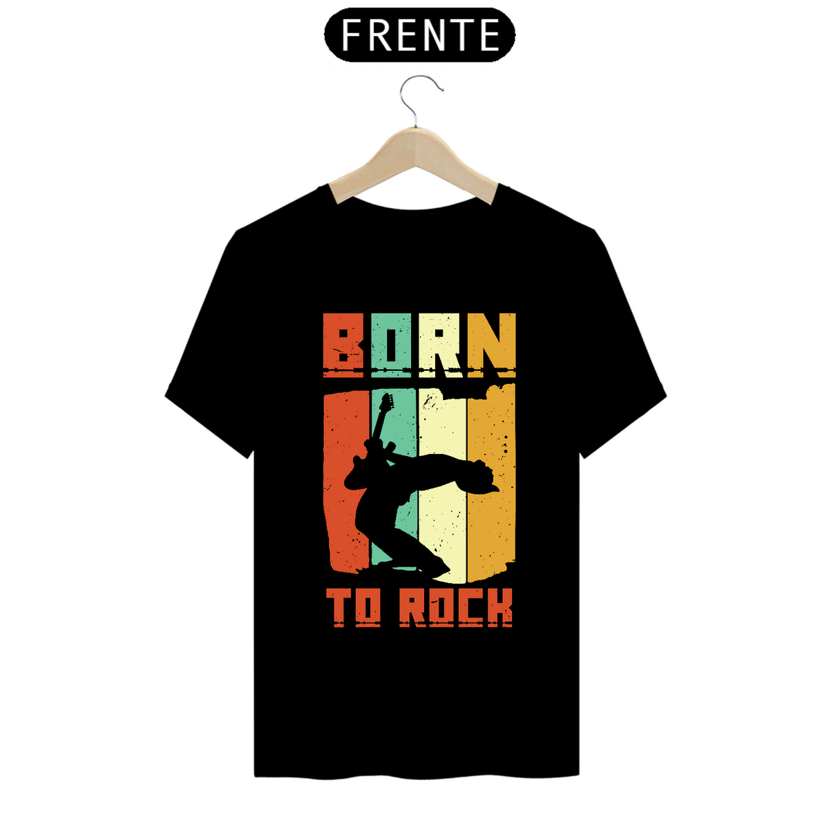 Nome do produto: Camiseta Prime Arte Music - Born To Rock