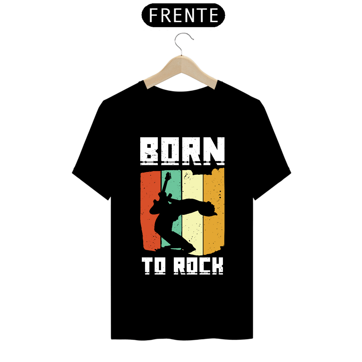 Nome do produto: Camiseta Prime Arte Music - Born To Rock 2