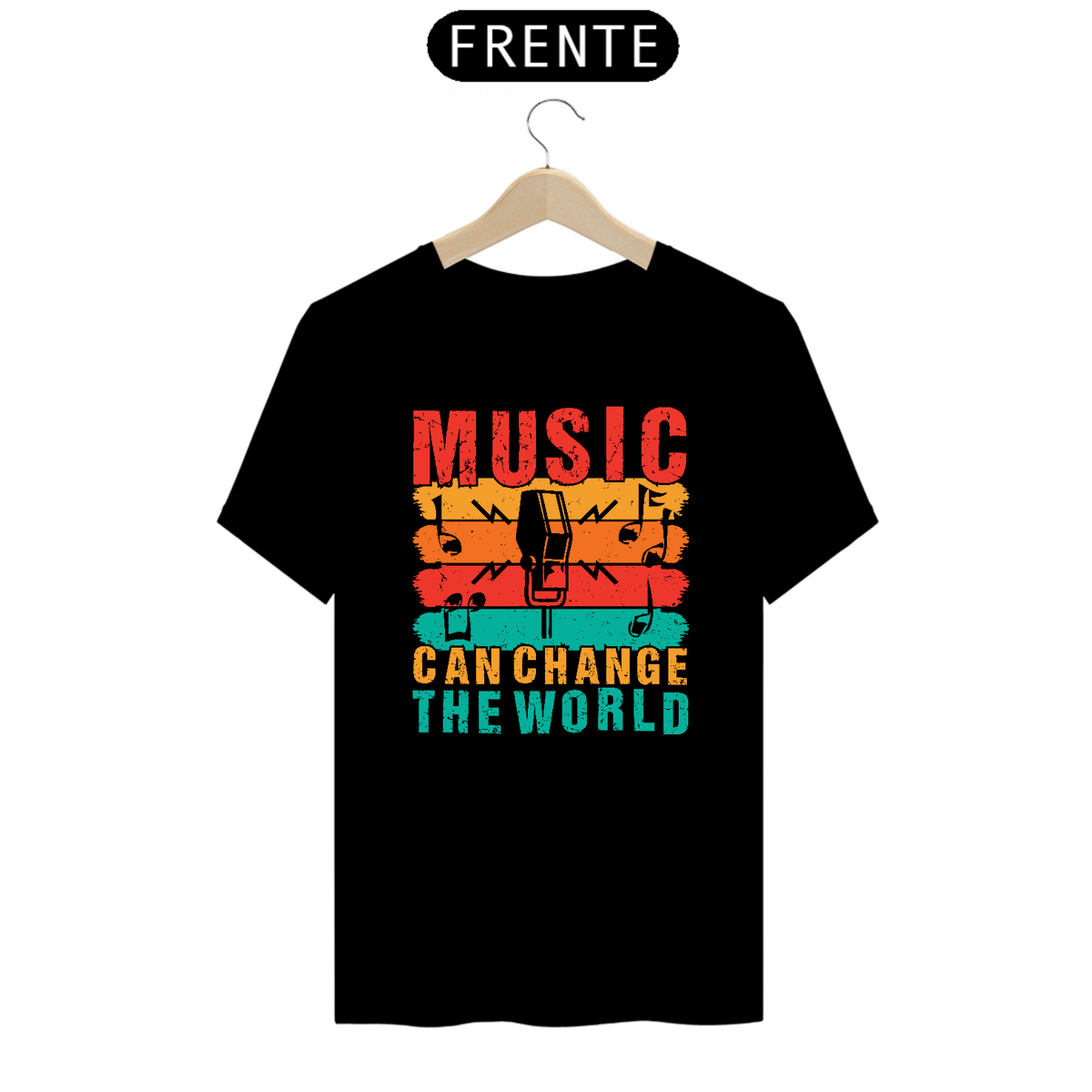Nome do produto: Camiseta Prime Arte Music - Music Can Change The World