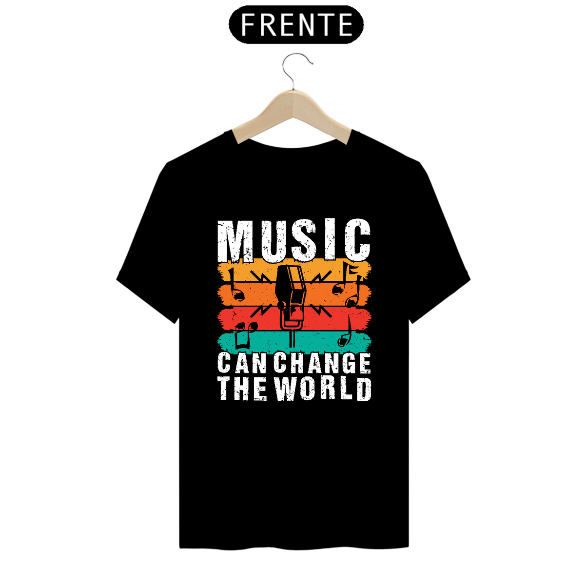 Nome do produto: Camiseta Prime Arte Music - Music Can Change The World 1