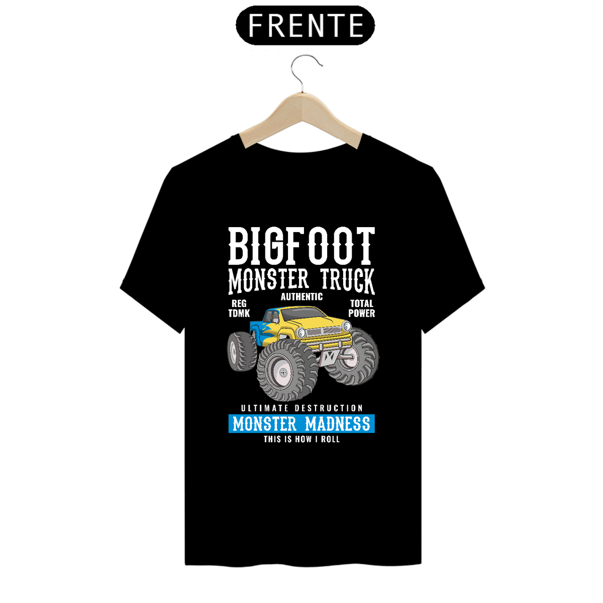 Nome do produto: Camiseta Prime Arte Cars And Trucks - Bigfoot