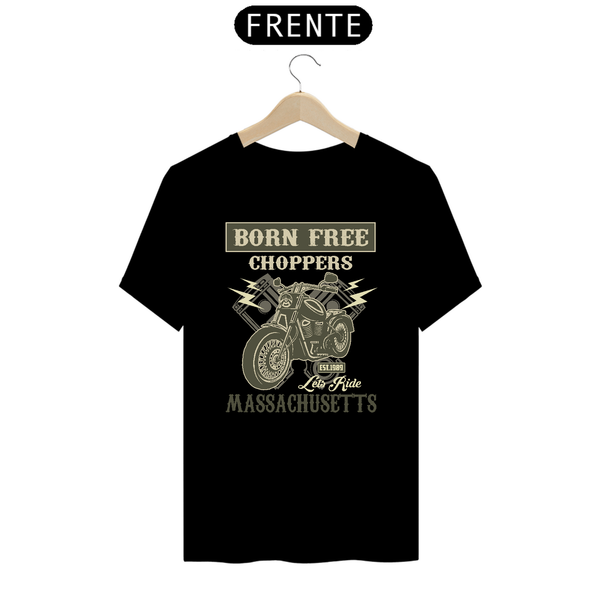 Nome do produto: Camiseta Prime Arte Motos - Born Free