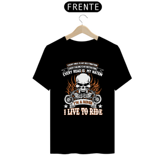 Camiseta Prime Arte Motos - I Live To Rider