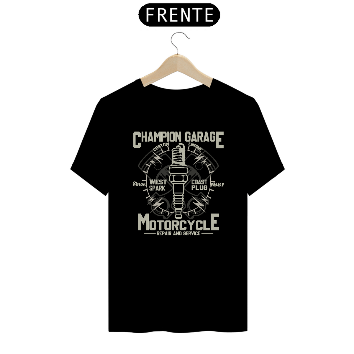 Nome do produto: Camiseta Prime Arte Motos - Champion Garage