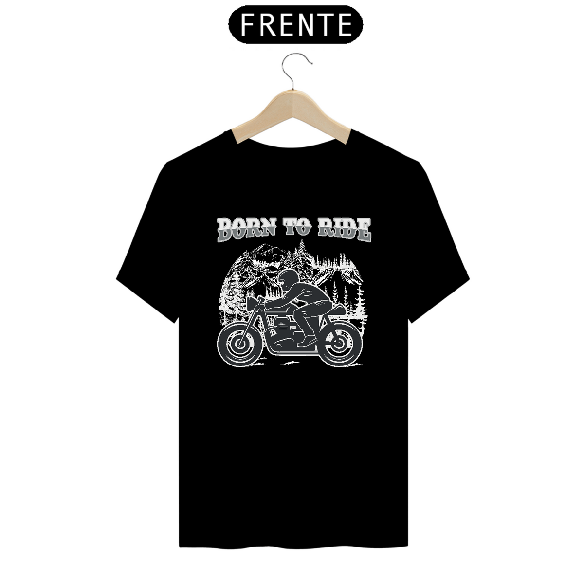 Nome do produto: Camiseta Prime Arte Motos - Born To Rider 1